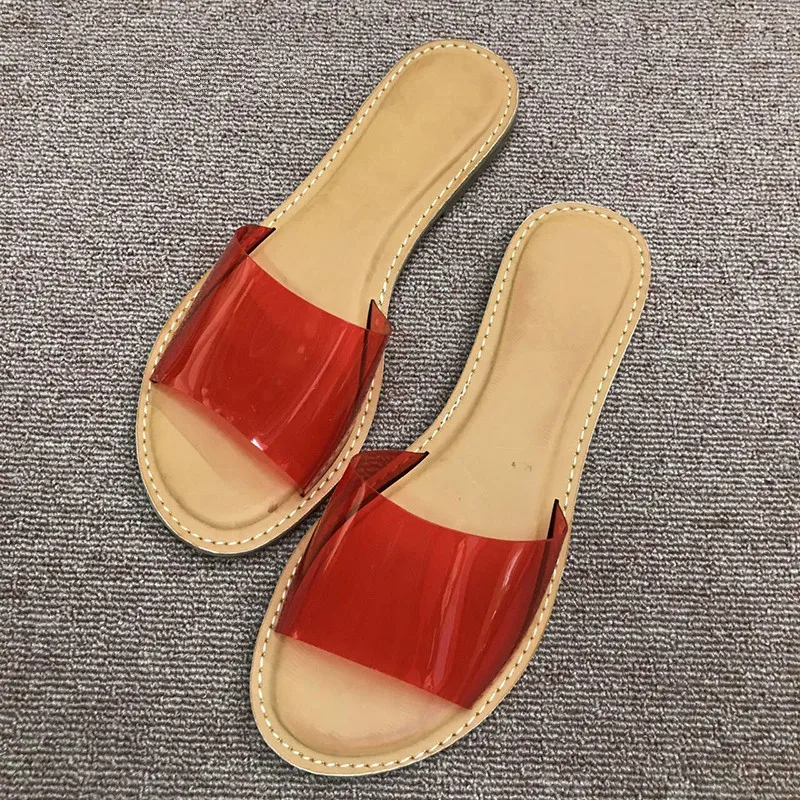 Прямая поставка женский шлёпанцы для женщин 2019 летние туфли ПВХ прозрачный