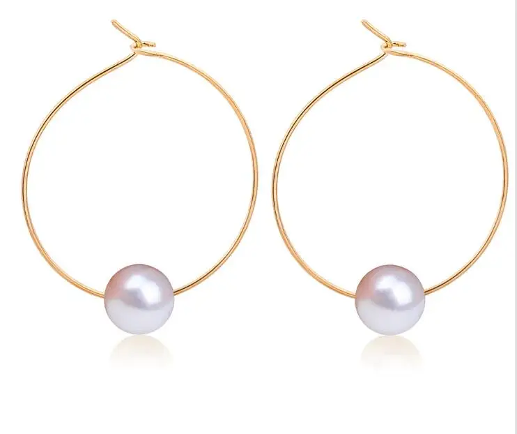 Новые 3 вида стилей Brincos Earing Love Геометрические Имитация жемчуга бисер из