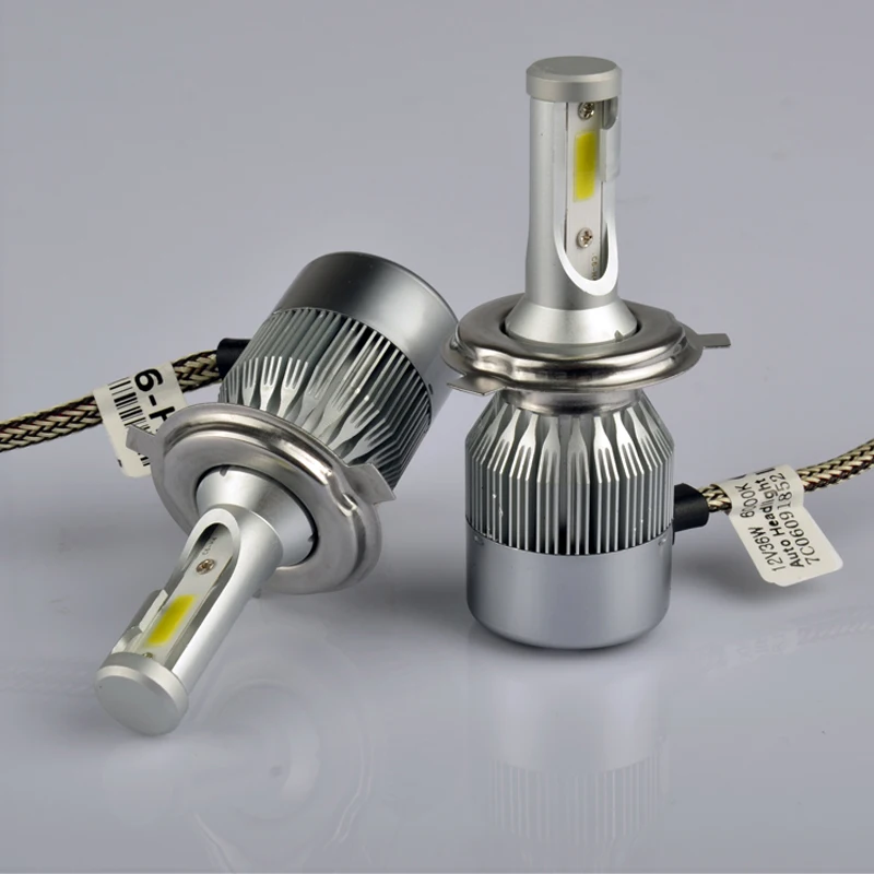 2 шт. H15 H4 LED H7 H11 H1 H3 9006 HB3 C6 авто фар 72 Вт 7600LM высокая низкая луч автомобилей лампы белый 6000 К лампы