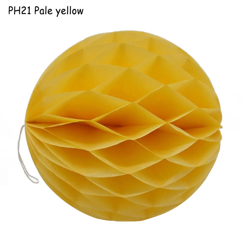 PH21 1 шт. 2 ''-12'' китайские круглые Висячие бумажные сотовые Цветы шары для рукоделия вечерние, свадебные, домашние DIY декоративные бумажные фонари с помпоном - Цвет: PH21
