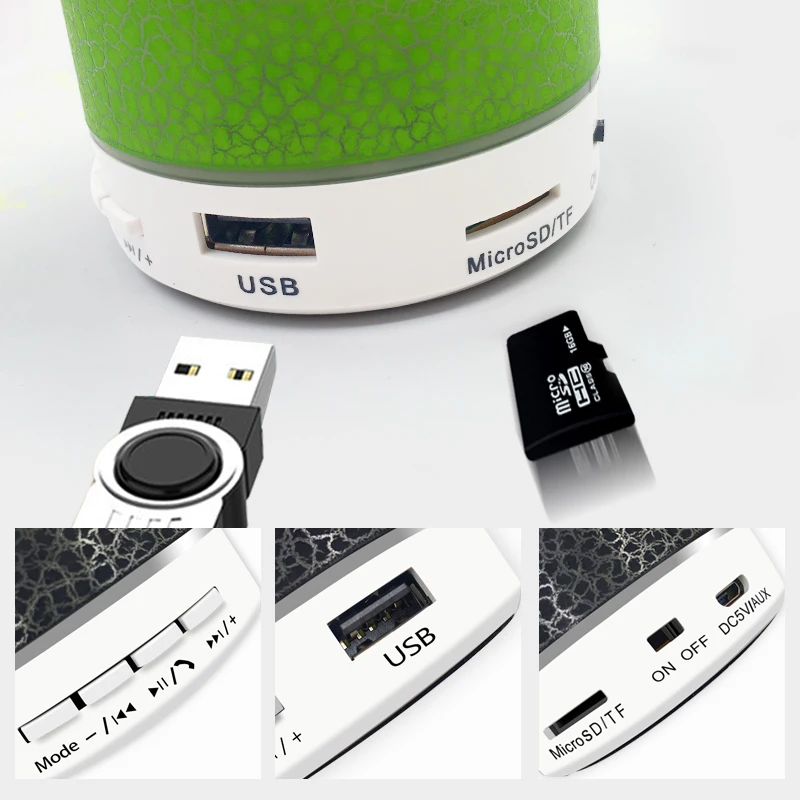 Mini Portable FM Radio with Speaker LED Digital Support SD/TF Card U Disk for PC/MP3/4/Mobile/Tablets
