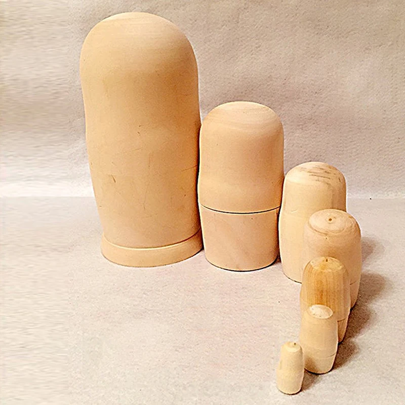 Горячая Распродажа 7 шт./компл. ручная роспись неокрашенные деревянные