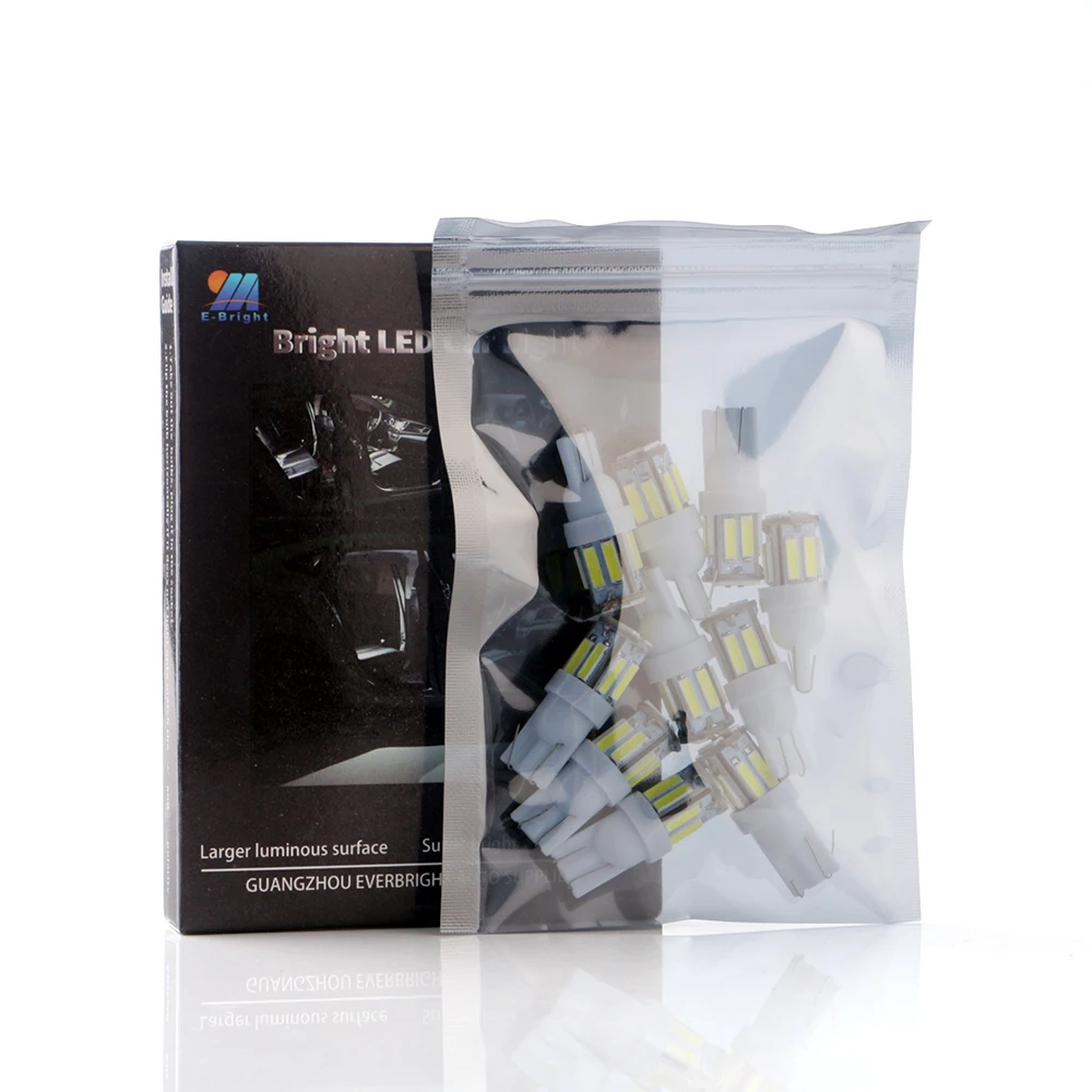 YM E-Bright 24 В 10 шт. T10 7014 SMD 194 168 W5W светодиодный ная лампа габарисветильник свет для