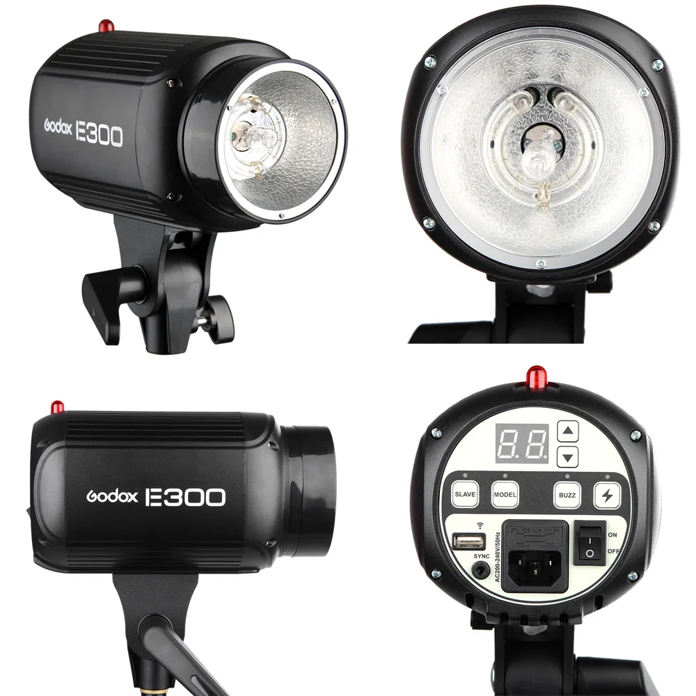 Godox E300 D 300 Вт Фотостудия Speedlite вспышка стробоскоп с триггером