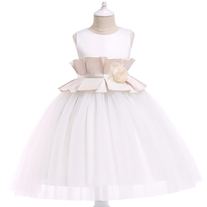 BOTEZAI/платье с цветочным узором для девочек летнее платье принцессы на свадьбу