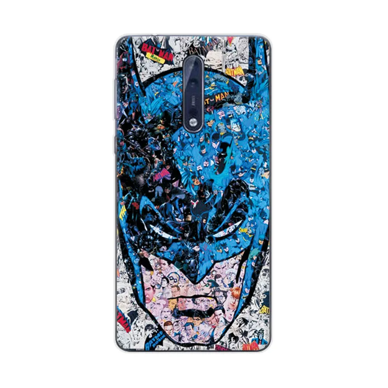 Очаровательный чехол для телефона Marvel Hero Captain America Nokia 8 Железный человек Звездные
