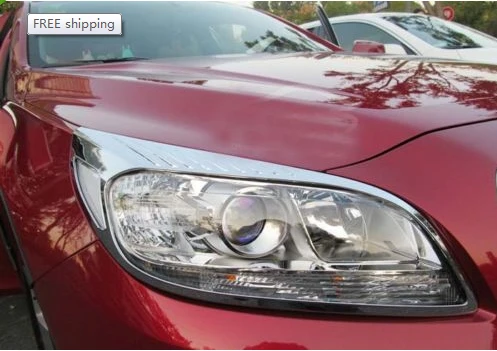 

Abs Хромированная головная лампа отделка 2 шт для Chevy Malibu 2013
