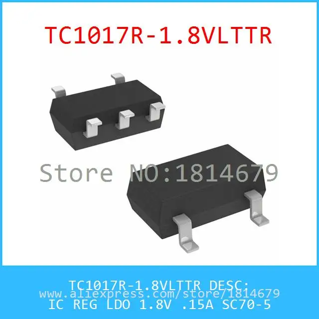 Бесплатная Доставка 5 Шт./лот TC1017R 1.8VLTTR IC REG LDO 1.8 В. 15A SC70 1017 TC1017|ldo|ldo noiseldo regulator |