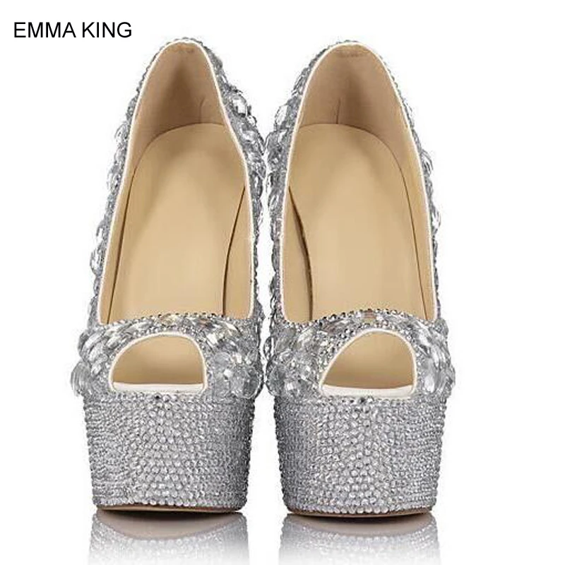 Элегантные женские роскошные босоножки на высоком тонком каблуке со стразами