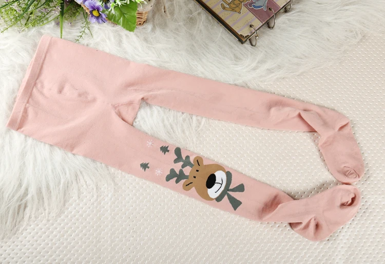 2015 Рождественская одежда колготки для маленьких девочек хлопковые детские