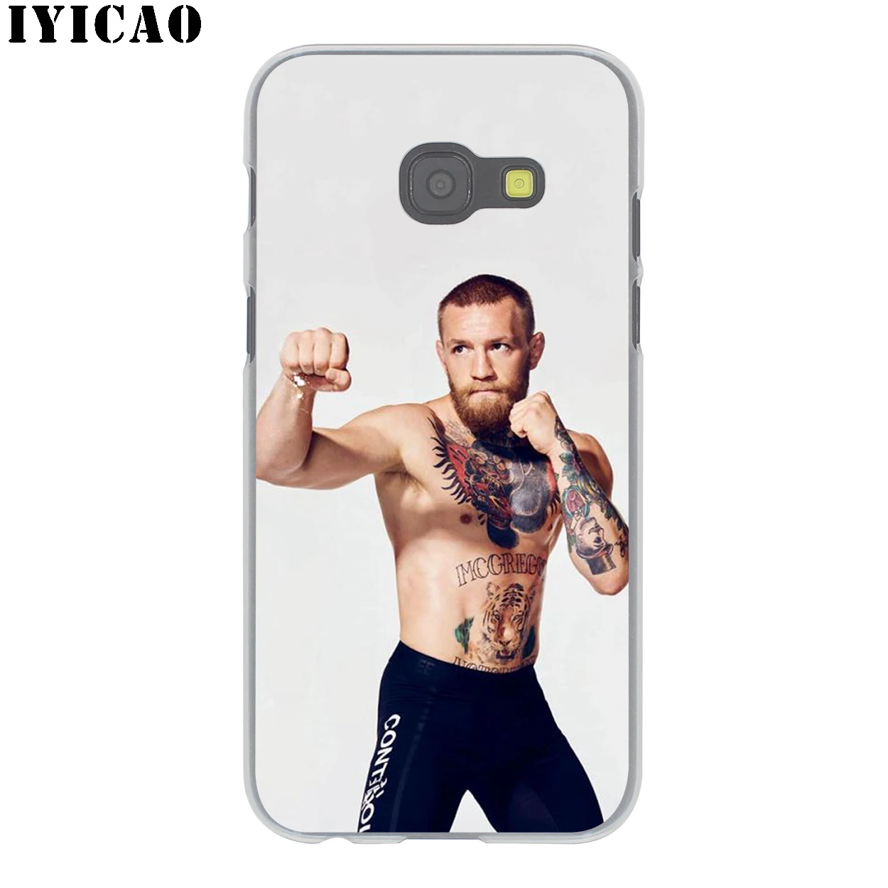 IYICAO Conor McGregor черный Жесткий Чехол для Samsung Galaxy J6 J5 J1 J2 J3 J7 2017 2016 2015 Prime US EU версия |