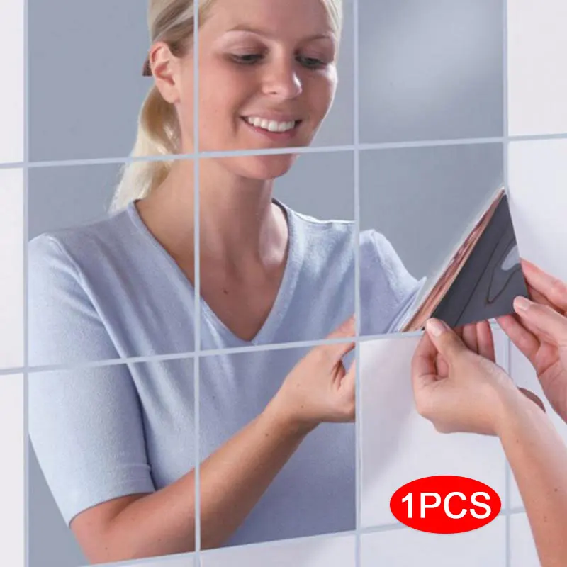 3D зеркальные настенные Стикеры акриловые обои наклейки красивый акриловый