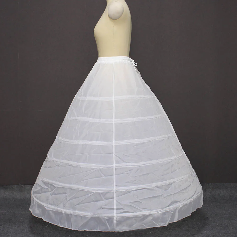 

New Arrival 6 Hoops Petticoat for Ball Gown Wedding Dress Crinoline Underskirt Wedding Accessories
