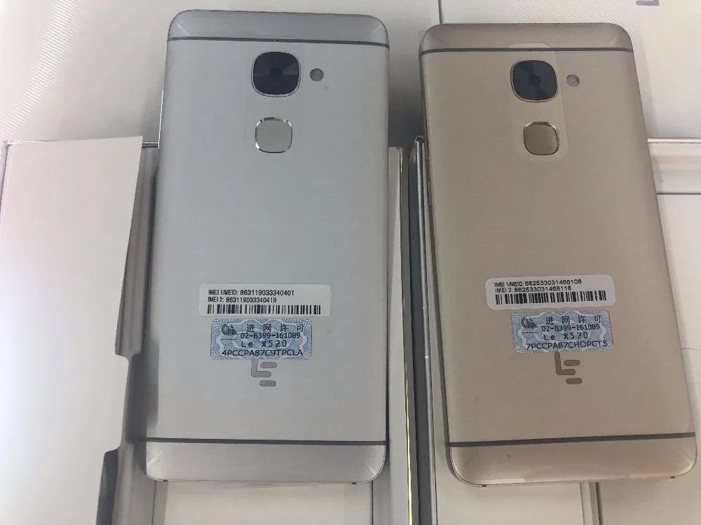 5," Letv LeEco Le 2X520 Мобильный телефон Snapdragon 652 Восьмиядерный мобильный телефон 3 ГБ 32 ГБ 1920x1080 16 Мп Android отпечаток пальца