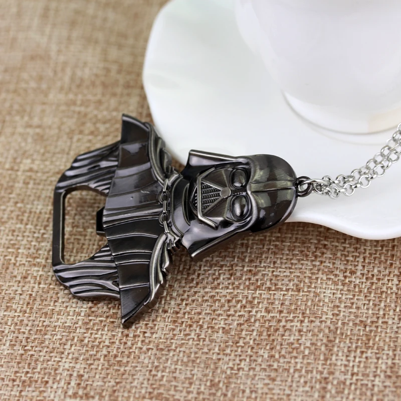 RJ Горячая 20 шт./лот Звездные войны Masker Darth металлическая открывалка для бутылок ожерелье «Пиво» и брелок для ключей для мужчин подарок