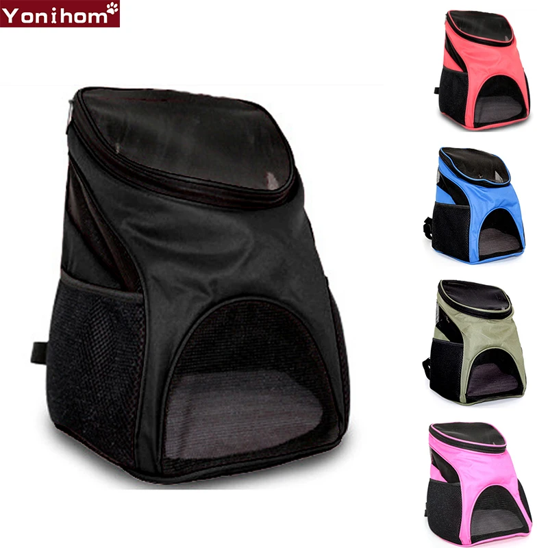 Сумка для собак Путешествия Двойной плечевой рюкзаки переноска нагрудный рюкзак
