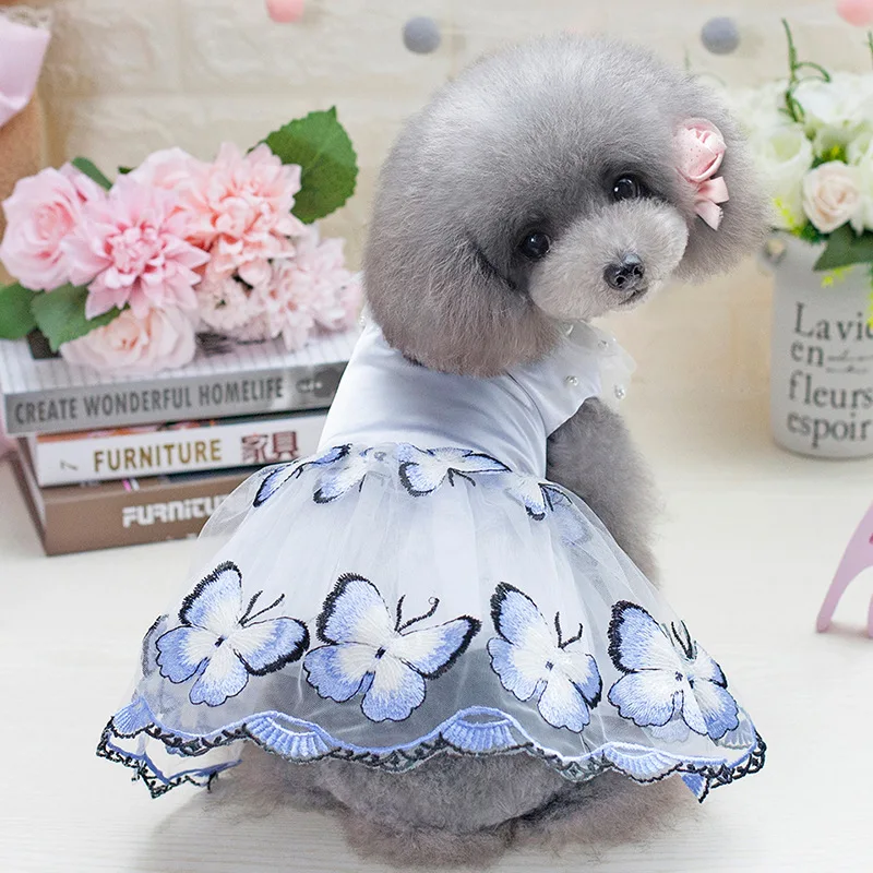Sweet Tulle Pet Cat Dress Puppy Small Dog Princess Wedding Kitten Dream Fantasy Skirt Spring Summer Clothes XS-XL |