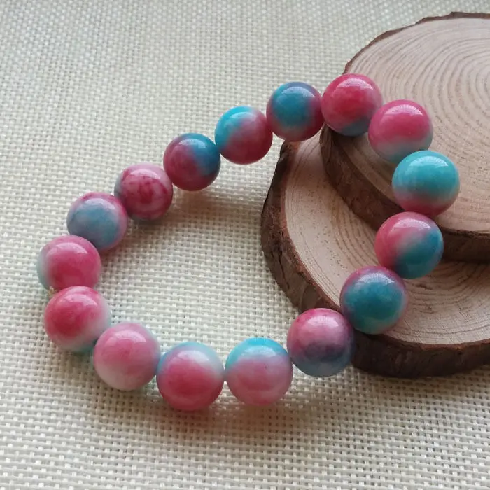 A-413 китайский модный красивый красный синий Регулируемый каменный браслет из