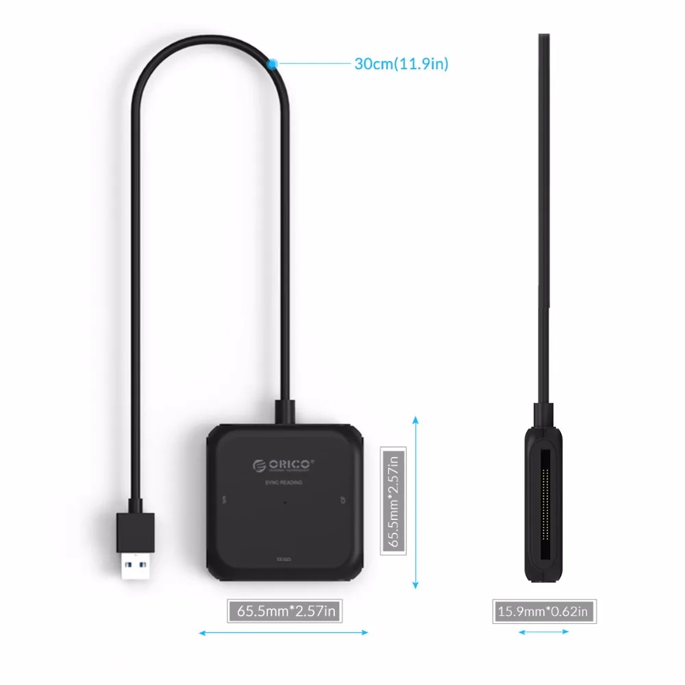 ORICO 4 в 1 USB 3,0 смарт-кард-ридер флэш мульти-карт памяти для TF/SD/MS/CF 4 карты одновременно чтения и записи-CRS31A