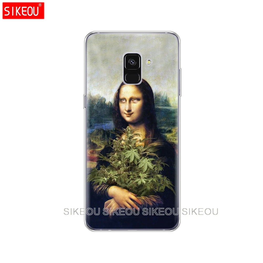 Силиконовый чехол для телефона Samsung Galaxy A6 A8 2018 A3 A310 A5 A510 A7 2016 2017 с рисунком Моны