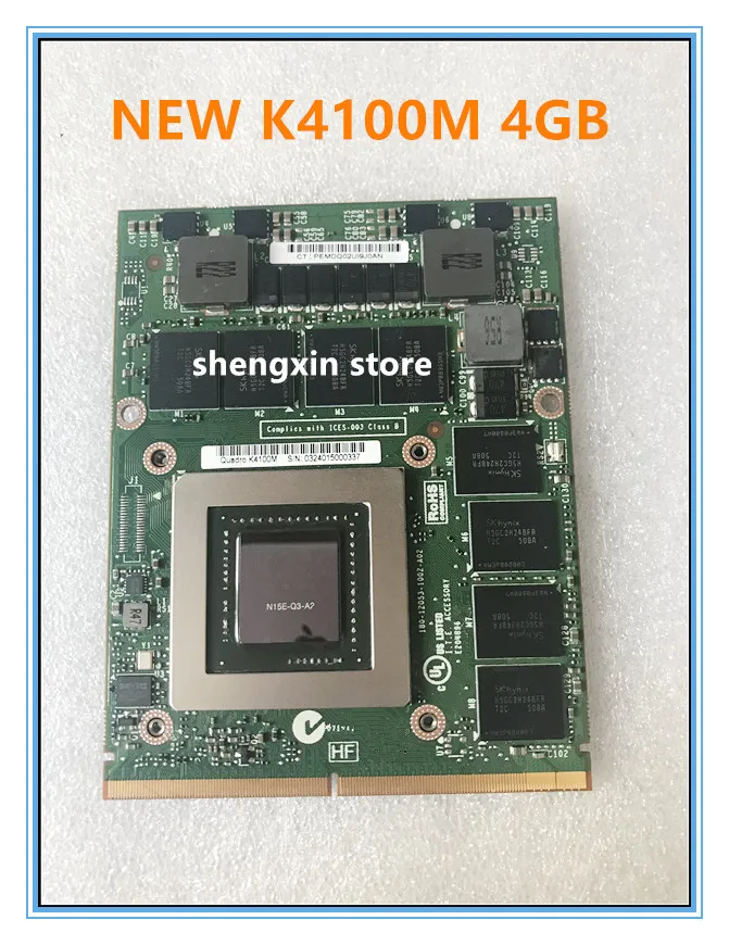 Квадро K4100M видео Vga Графическая карта N15E Q3 A2 для ноутбука DELL Precision M6800 M6700 HP 8770W ZBOOK15