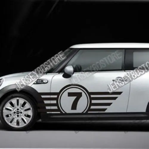 1 шт. DIY Racing 7 Spart наклейка на гоночный автомобиль подходит для BMW Mini Cooper и т.