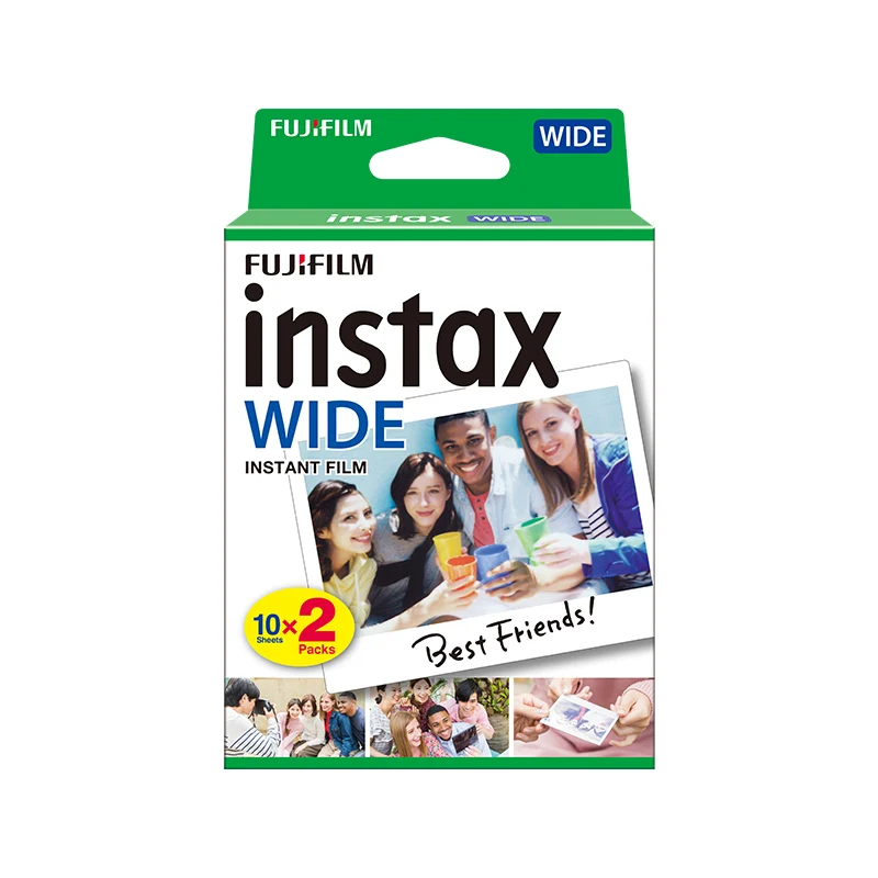 80 листов подлинной Fujifilm Instax Wide Mini Instant Film White Edge для Fuji Camera 300 / 200 210 100 500AF|Фотоплёнка| |
