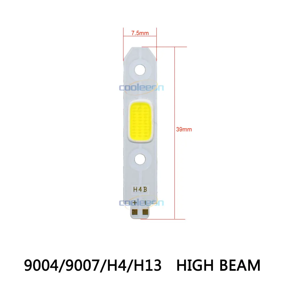 H4 High Beam 4pcs S2 автомобильный головной светильник светодиодный светильник источник COB лампа чип на плате лампа 10 Вт DC 9 В для авто фары H4 H1 H7 H8 H11 HB3 светильник ing источник - Цвет: H4 High Beam 4pcs