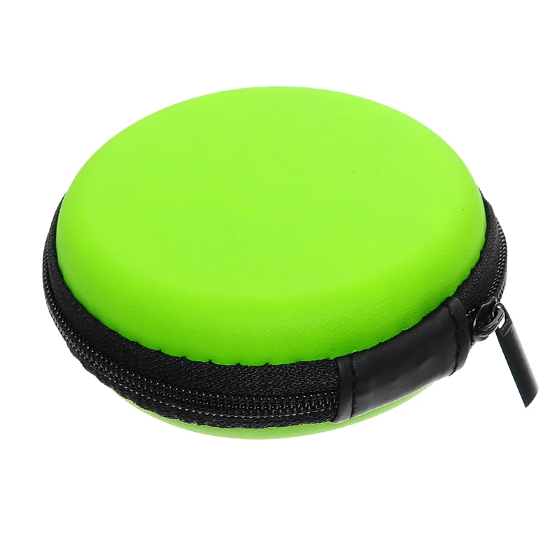 GREEN 9CM Urijk 8 см Органайзер проводов для наушников коробка для передачи данных кабель коробка для хранения Чехол Контейнер для монет наушники защитный чехол контейнер - Цвет: GREEN 9CM