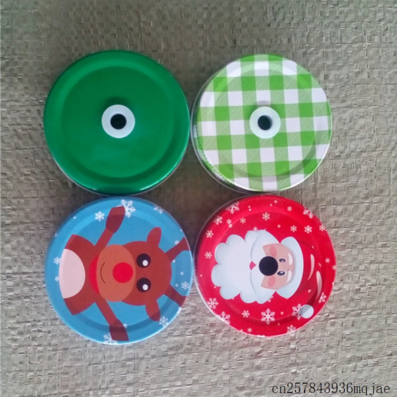 100 шт цветок каменщик банки крышки с соломинкой отверстие Маргаритка Цветок