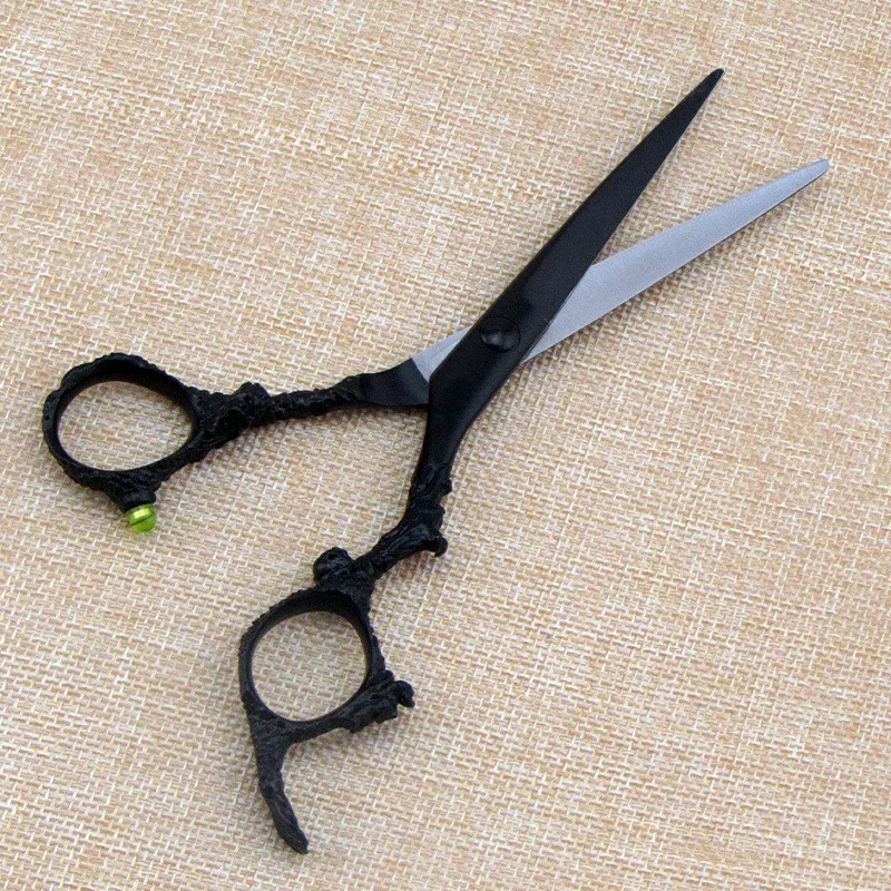 Парикмахерские ножницы с черным драконом 6 дюймов|Парикмахерские ножницы| |