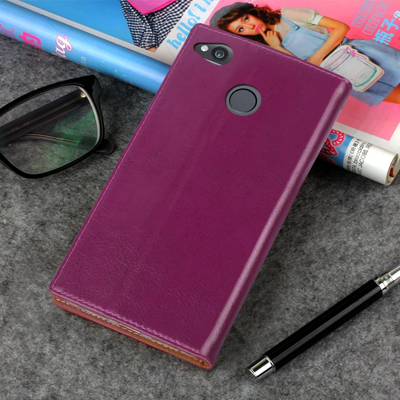 Чехол на присоске для Xiaomi Redmi 4X, высокое качество, роскошная воловья кожа, натуральная кожа, откидная подставка, сумка для мобильного телефона+ Бесплатный подарок
