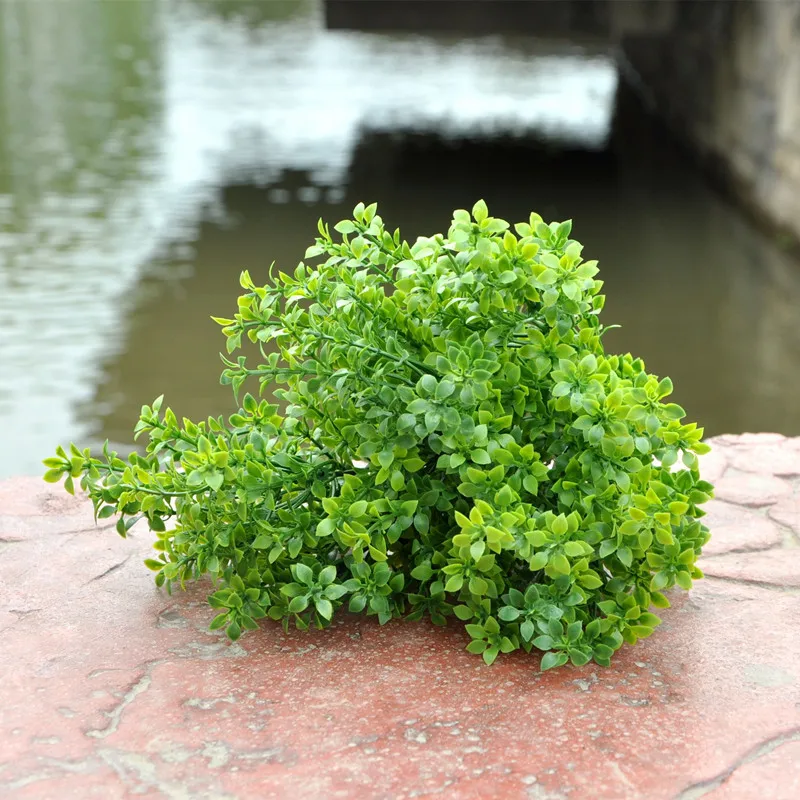 Искусственные растения Садоводство Цветок Стене Кашпо мини перец зеленая трава