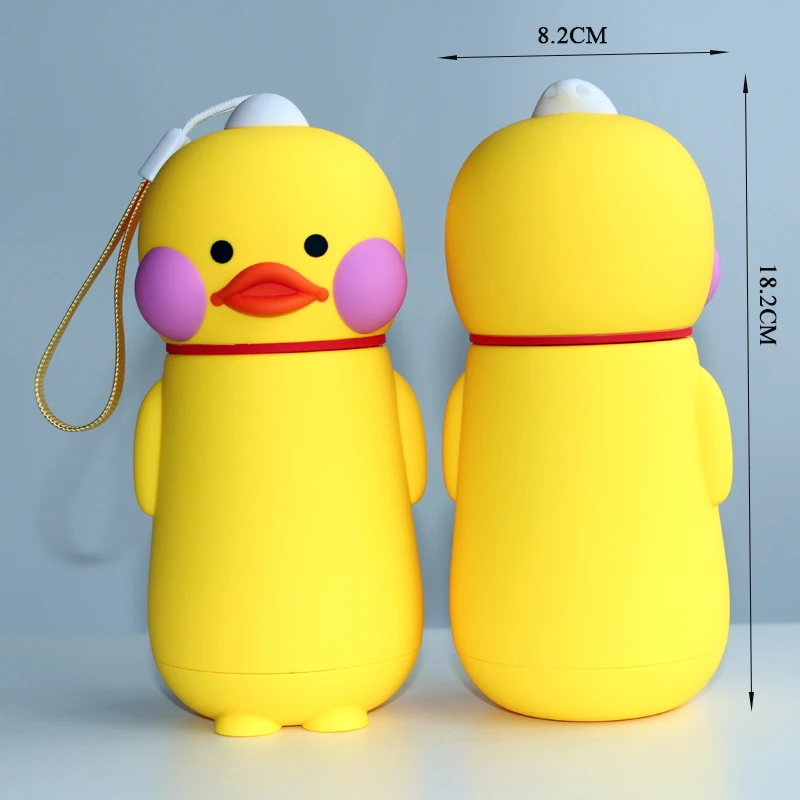 Food Grade Stainless Steel insulated Thermos Duck Portable Thermal Insulated Mug Children Drinking Bottle Nice Gift For student | Дом и сад