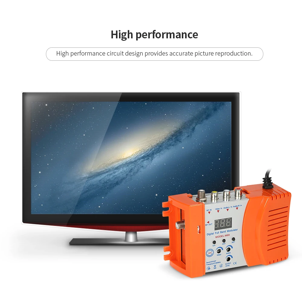 Компактный радиочастотный модулятор Аудио Видео ТВ конвертер RHF UHF Усилитель сигнала AC230V|amplifier signal|amplifier