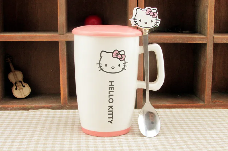 Милый креативный кавайный мультфильм новинка hello kitty бизнес подарок кружка Милый Летний прохладный напиток Молоко Кофе сок чашка для воды для девочки