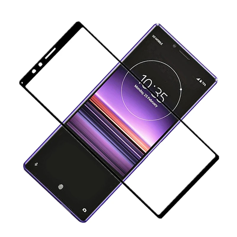 Защитное стекло для Sony Xperia 1 10 plus закаленное с полным покрытием премиум soni xperia
