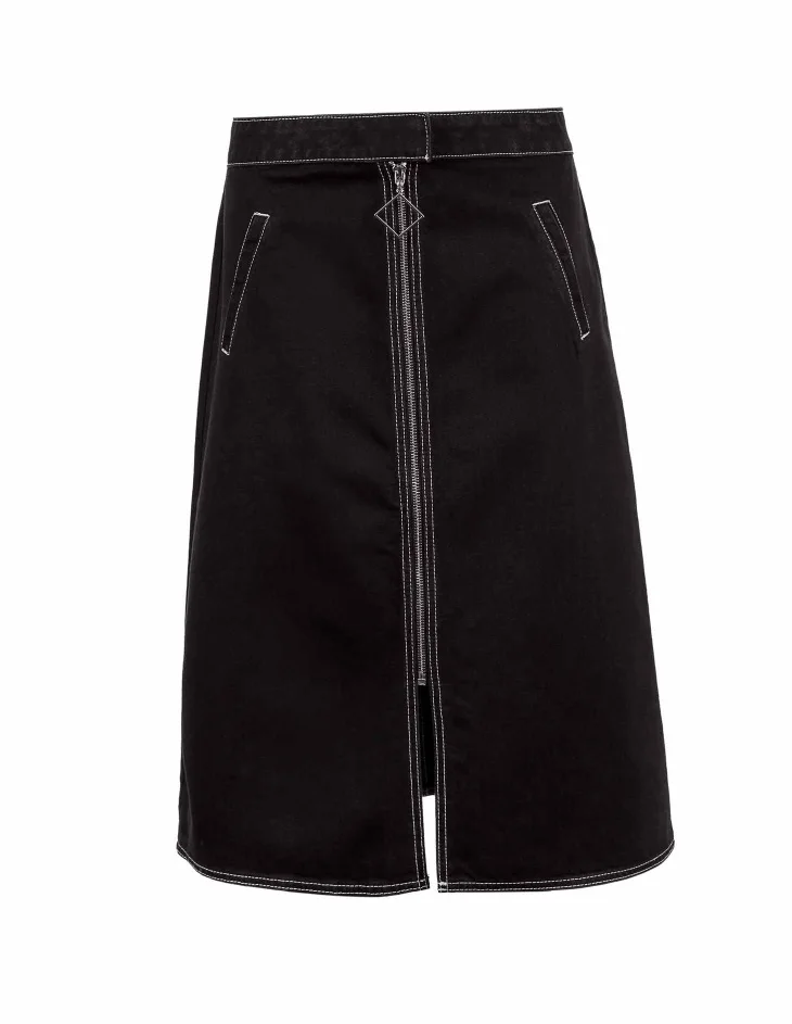 Vero Moda New Women's Decorative Zip A-lined Denim Skirt | 318337519