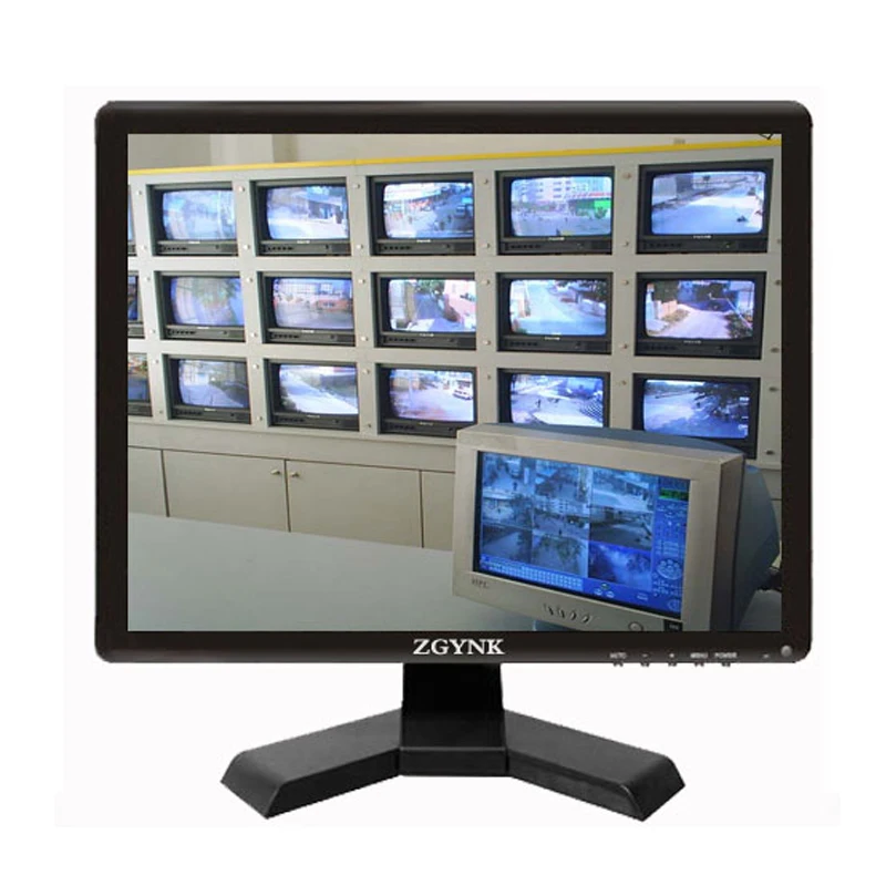 

15-дюймовый BNC HDMI VGA промышленная безопасность TFT LCD СВЕТОДИОДНЫЙ монитор компьютер дисплей AV CONNECT