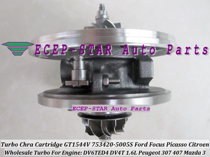 Картридж турбокомпрессора GT1544V 753420-5004S 753420 753420-0002 для CITROEN C2 C3 C4 C5 Peugeot 206 307 407 DV4T DV6T