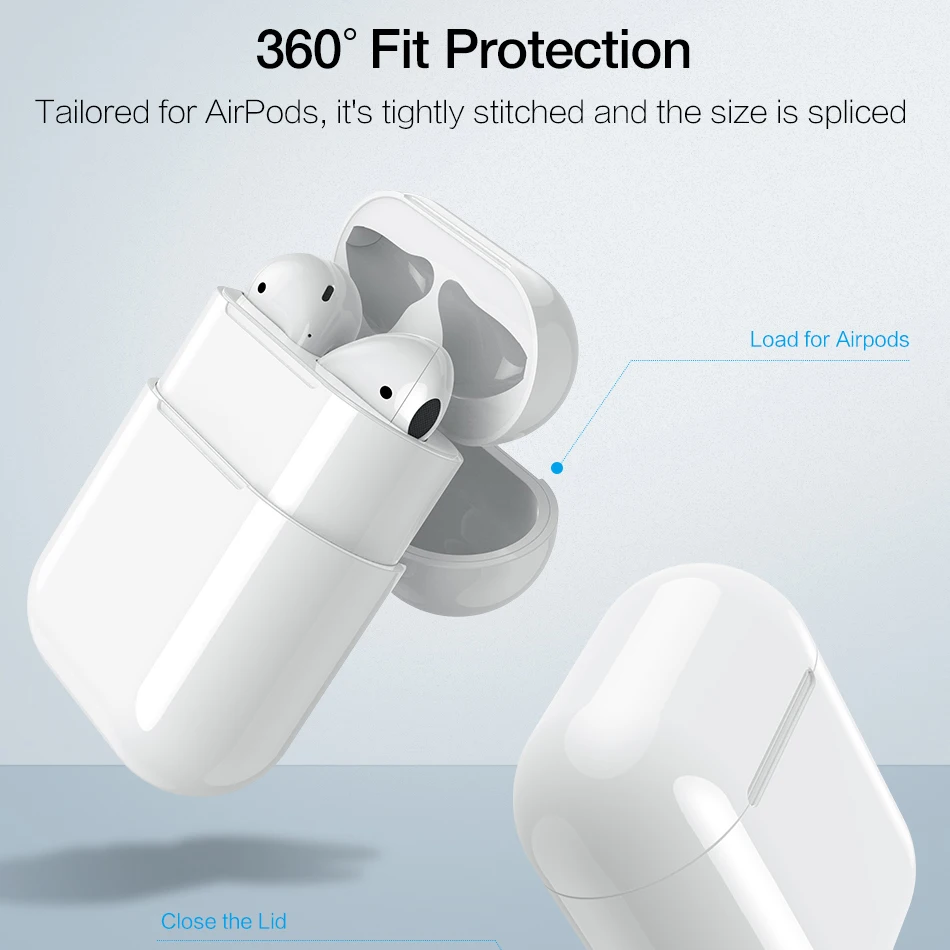 Qi беспроводной зарядный приемник чехол для Apple AirPods 1 2 Bluetooth гарнитура