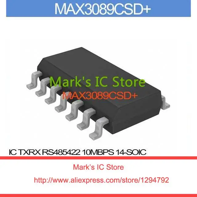 Max3089csd + IC TXRX RS485422 10 Мбит 14-SOIC MAX3089CS 3089 MAX3089 3089C MAX308 3089CS | Электронные компоненты и