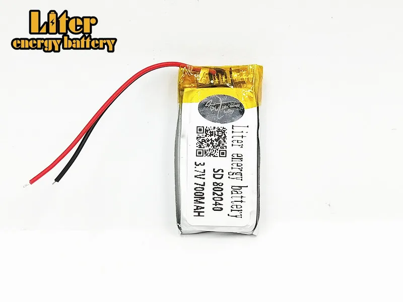 Литий ионная аккумуляторная батарея для смартфона 700 мАч 3 7 в 802040|Батареи MP3/MP4