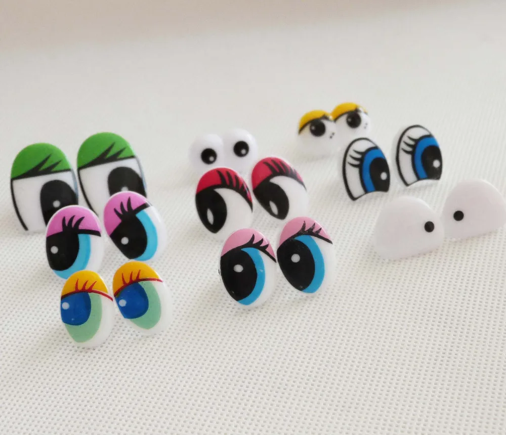500 шт./лот новые арривиальные Мультяшные пластиковые безопасные игрушечные глаза
