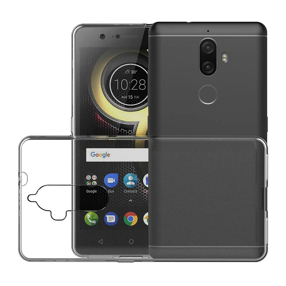 Прозрачный чехол для Lenovo K8 Plus Мягкий ТПУ силиконовый гелевый задней панели