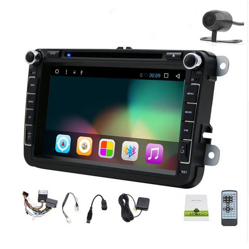 Четырехъядерный 2 din Android 9 0 автомобильный dvd плеер для VW volwage GOLF 5 Golf 6 POLO PASSAT SKODA CC JETTA