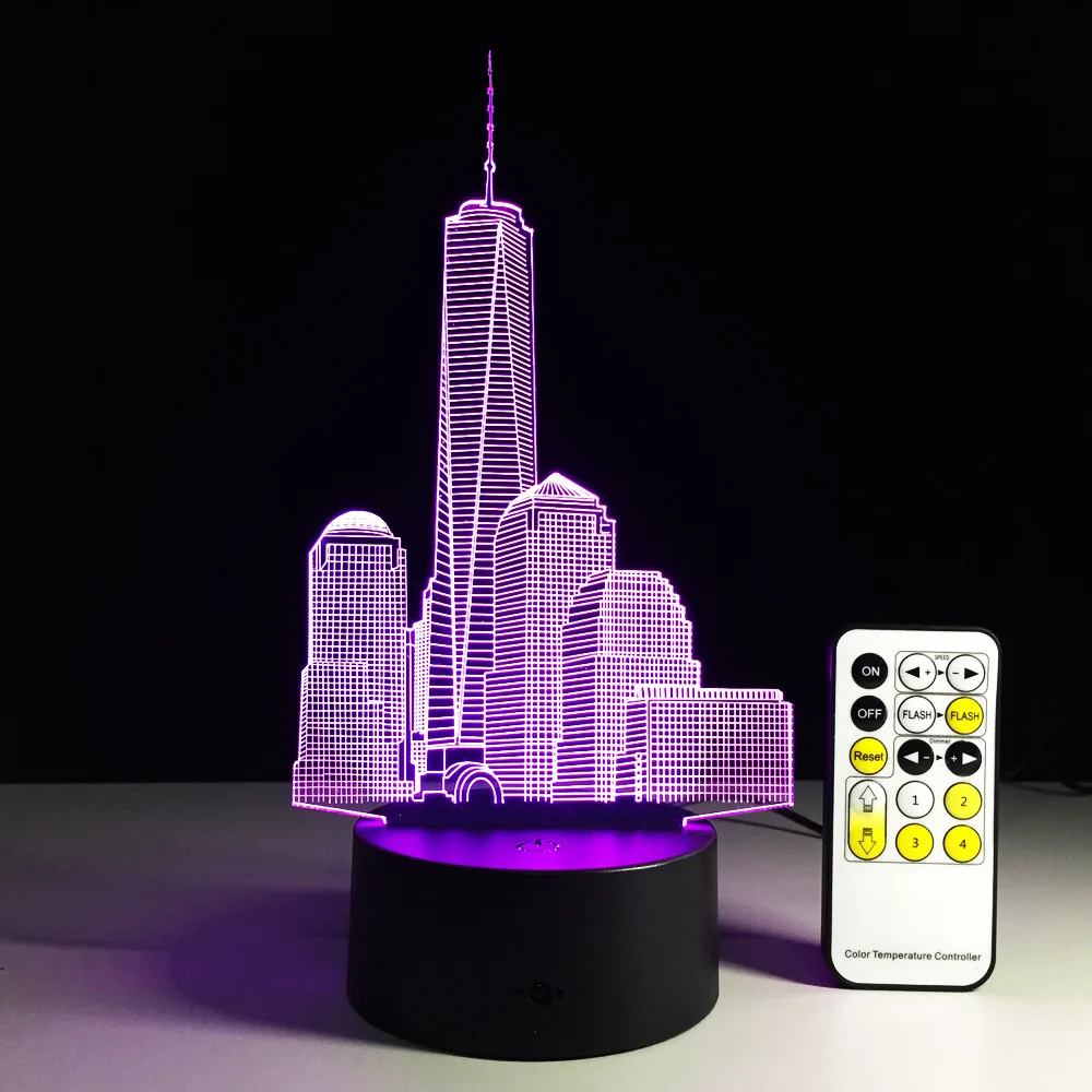 Новинка Usb Led 3d ночник Настенный светильник на батарейках акриловый мини