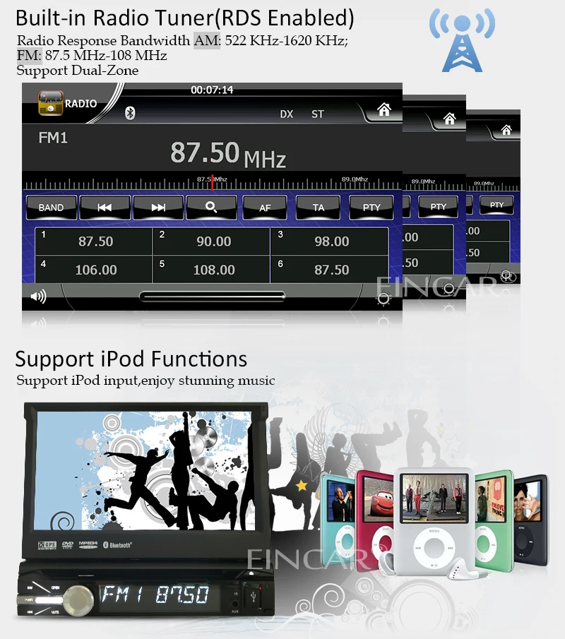 Авто Радио Стерео 8 Гб gps навигация Bluetooth FM AM RDS радио приемник автомобильный dvd