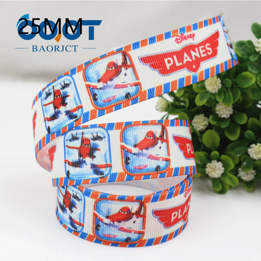 Мультяшные ленты OOOT BAORJCT 1750611 22 мм 10 ярдов термопереводная печать grosgrain аксессуары