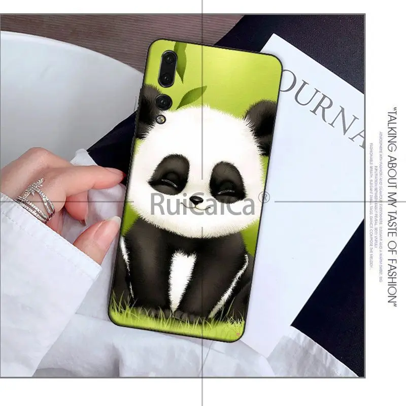 Чехол для телефона Ruicaica love funny panda DIY чехол Huawei Mate10 Lite P20 Pro P10 Plus Honor 9 10 мобильного